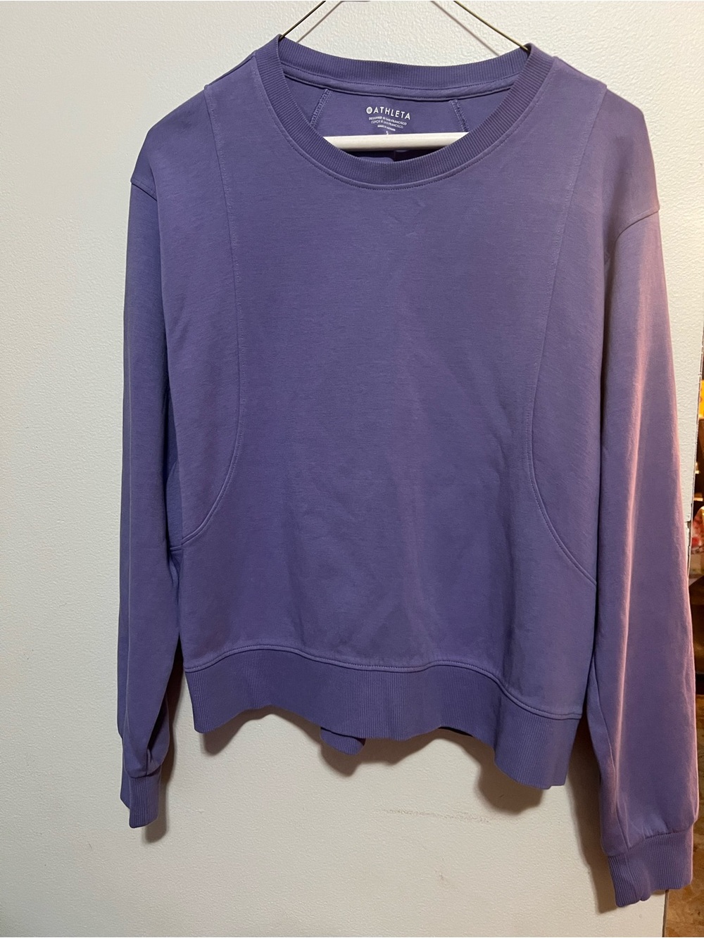 Athleta Purple Crewneck Sweatshirt